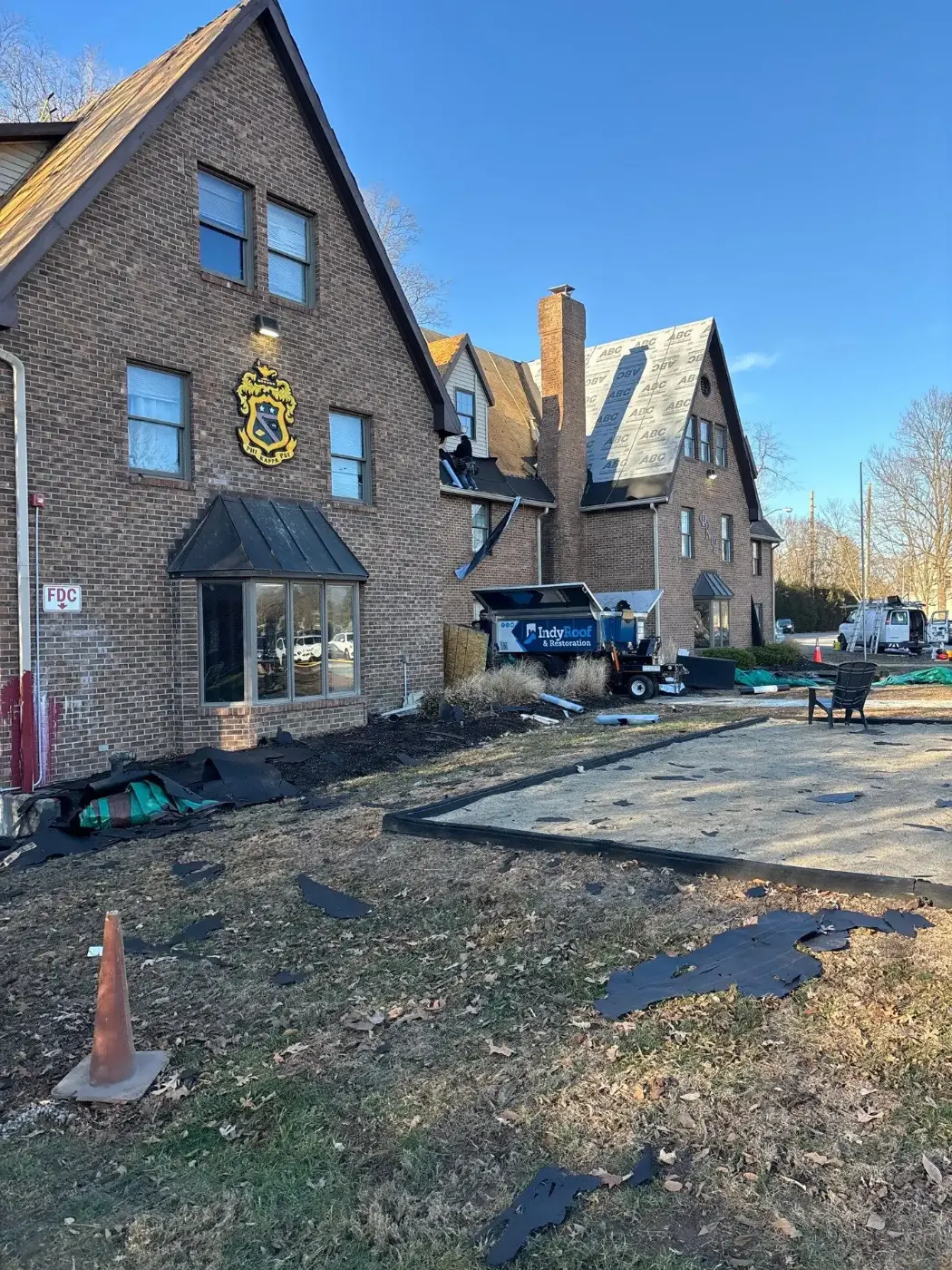 Flashing and seam work in Chesterton