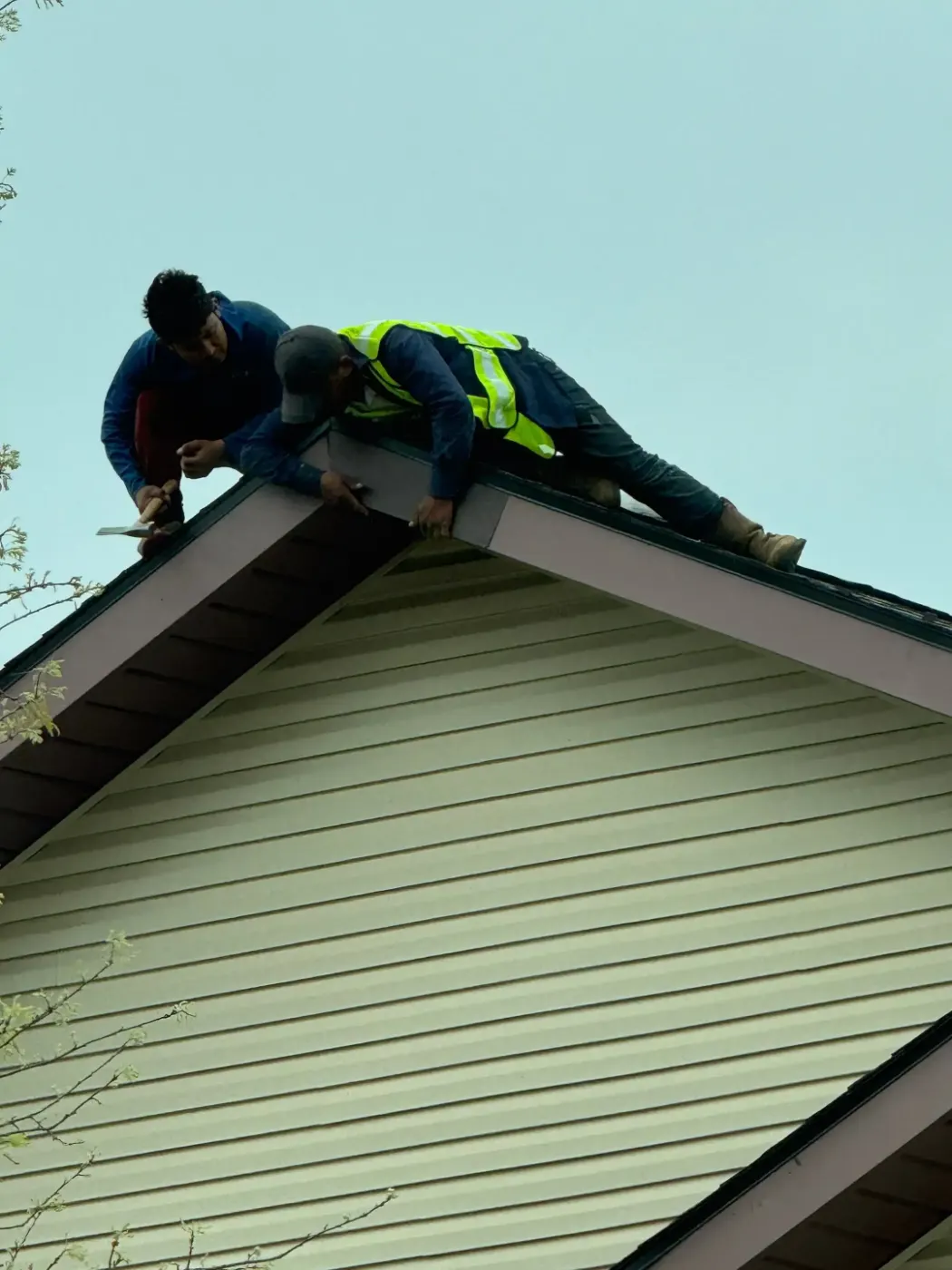 Tarping and dry-in on a Chesterton commercial roof