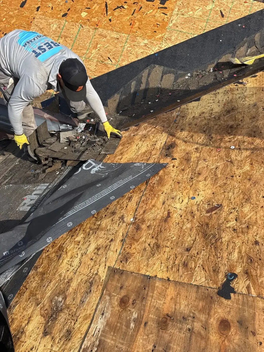 Flashing and seam work in Chesterton